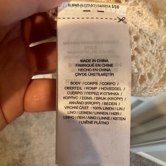 Lauren Ralph Lauren Women’s XL 100% Linen Open-Knit Long Cardigan Duster – EUC - Picture 7 of 9